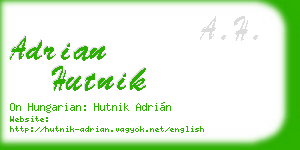adrian hutnik business card